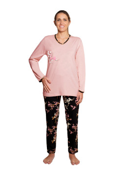 Pyjama rose - imprimé branches de cerisiers «Cerisiers»