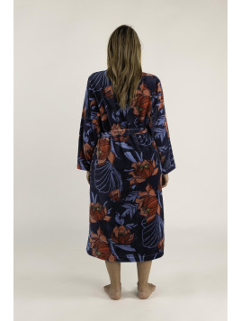 Robe de chambre imprimée « Pivoine »