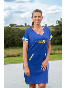 Chemise de Nuit Bleue - "PaSEAfic"