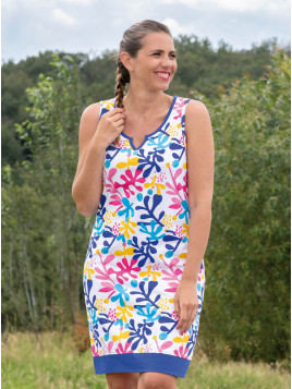 Chemise de Nuit Débardeur Imprimé - "PaSEAfic"