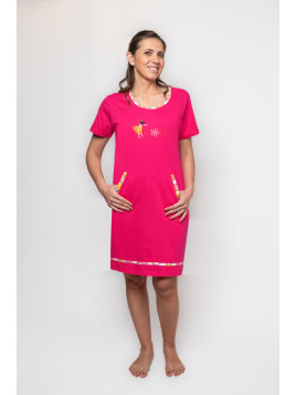 Chemise de Nuit Rose - "Aloha"