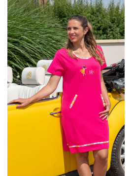 Chemise de Nuit Rose - "Aloha"