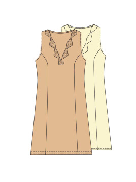 Fond de robe classique « À Fleur de Peau »