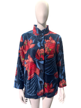 Veste boutonnée « Pivoine »