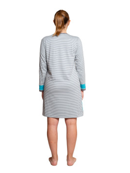 Liquette rayée manches longues avec empiècements  unis «Equipement d'hiver »