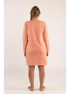 Liquette rose longue manches imprimée « Songe d’automne »